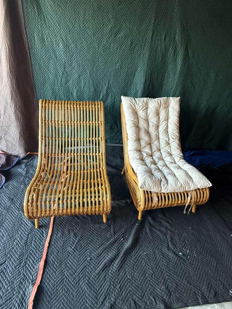 Bamboo Rattan Loungers
